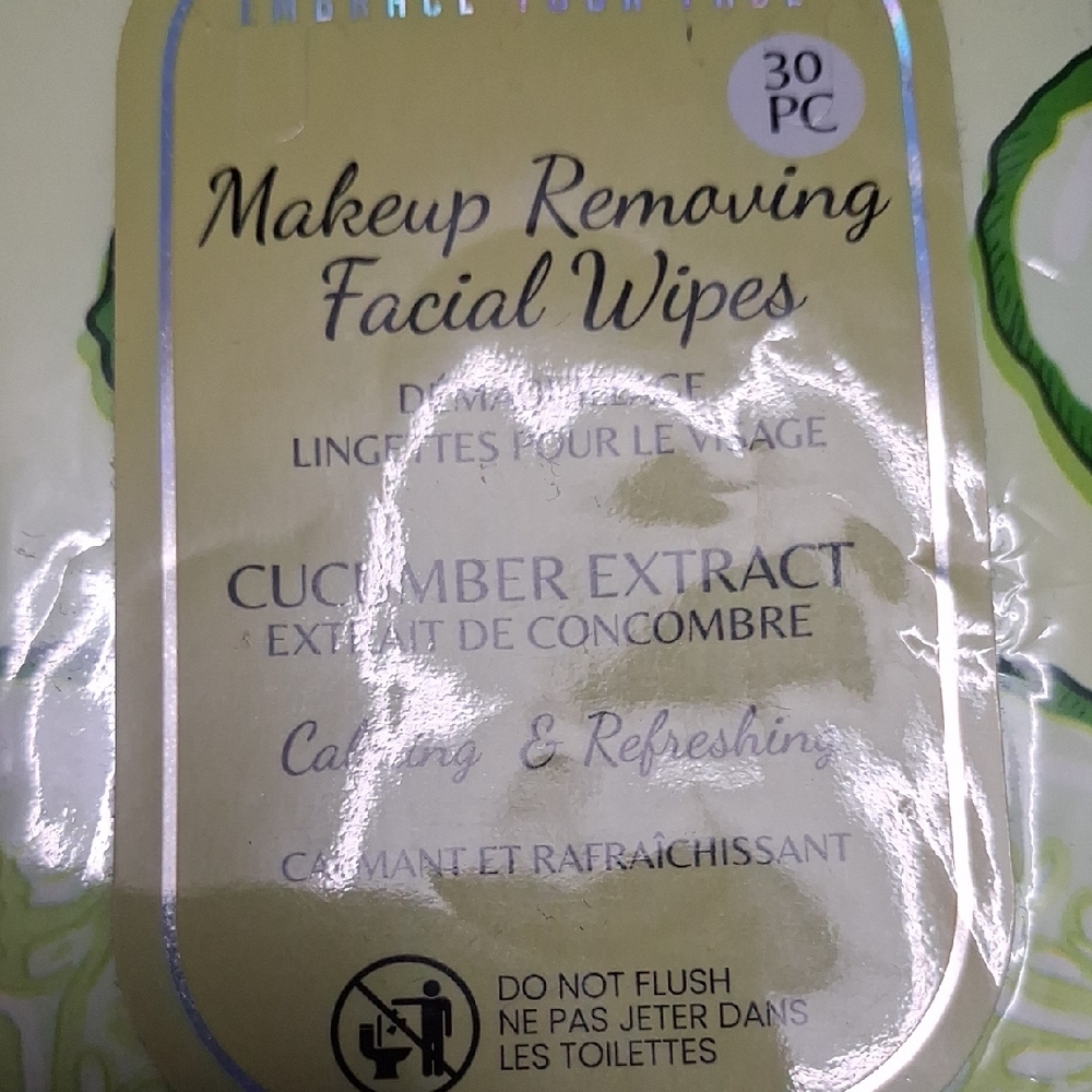 Embrace Your Face Makeup Removing Facial Wipes - Green - Picture 3 of 3
